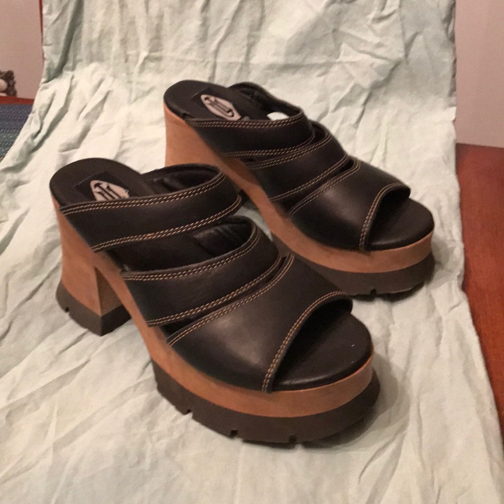 vintage London Underground sandals